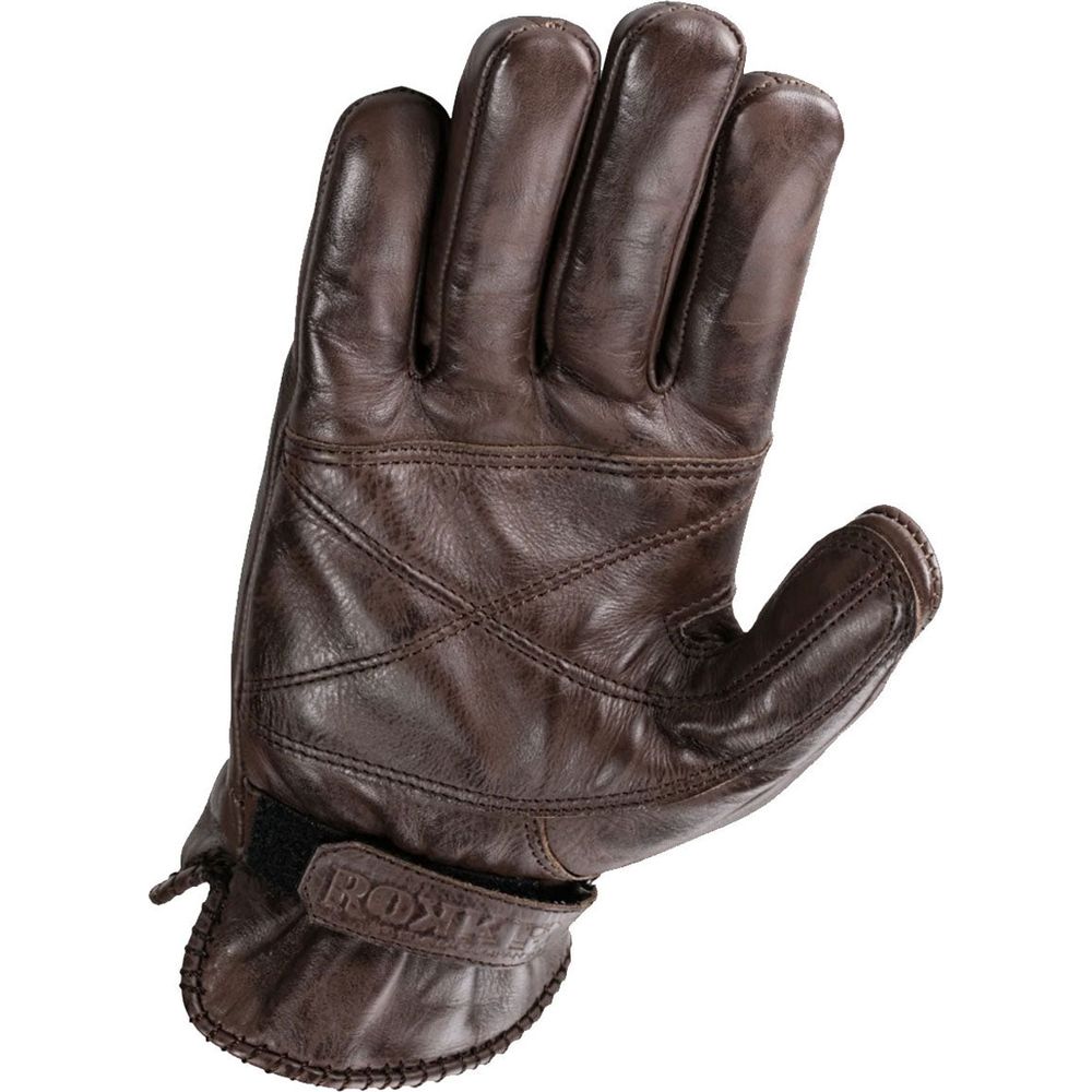 Rokker Tattoo Leather Gloves Ape Brown FREE 1 YEAR Returns, FREE UK Delivery | ThrottleChimp