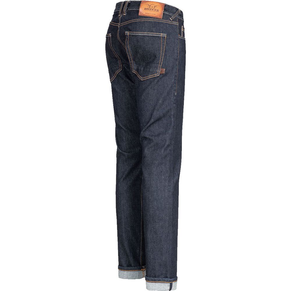 Rokker Iron Selvedge Raw Denim Jeans Blue FREE 1 YEAR Returns, FREE UK Delivery | ThrottleChimp