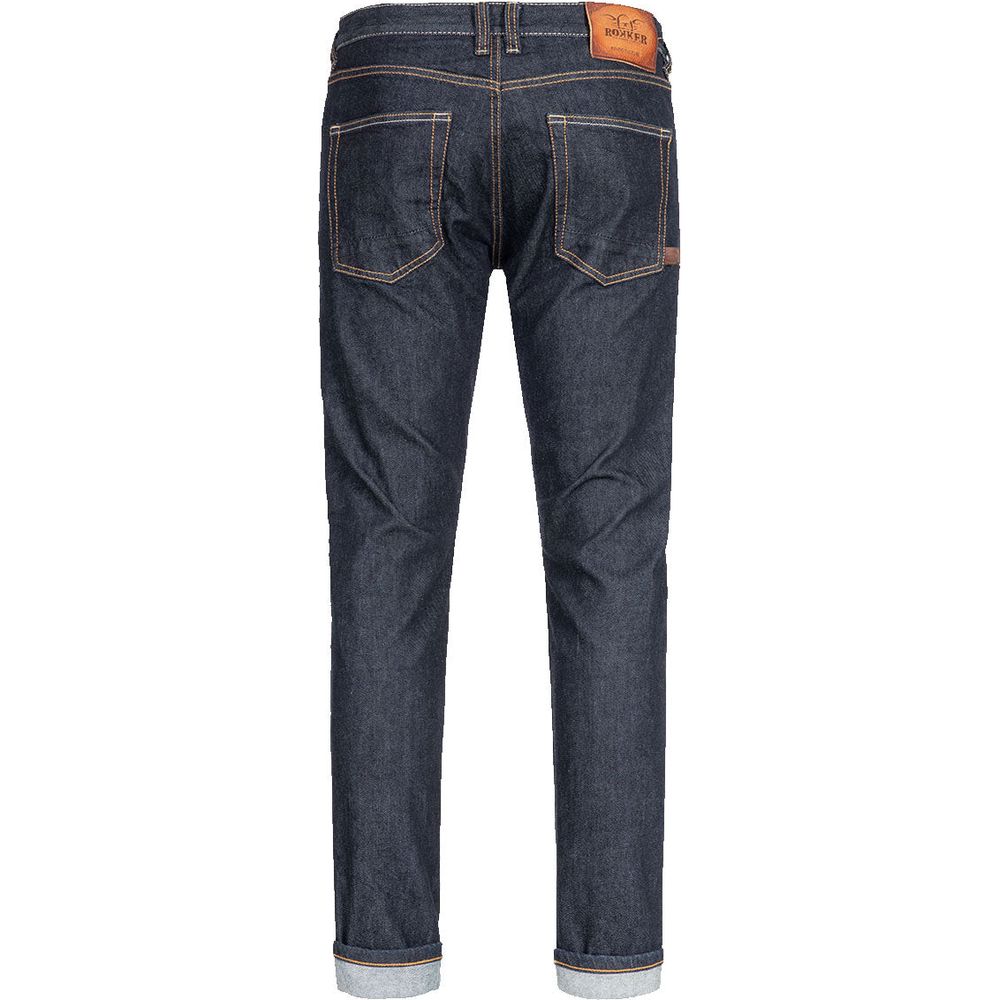 Rokker Iron Selvedge Raw Denim Jeans Blue FREE 1 YEAR Returns, FREE UK Delivery | ThrottleChimp
