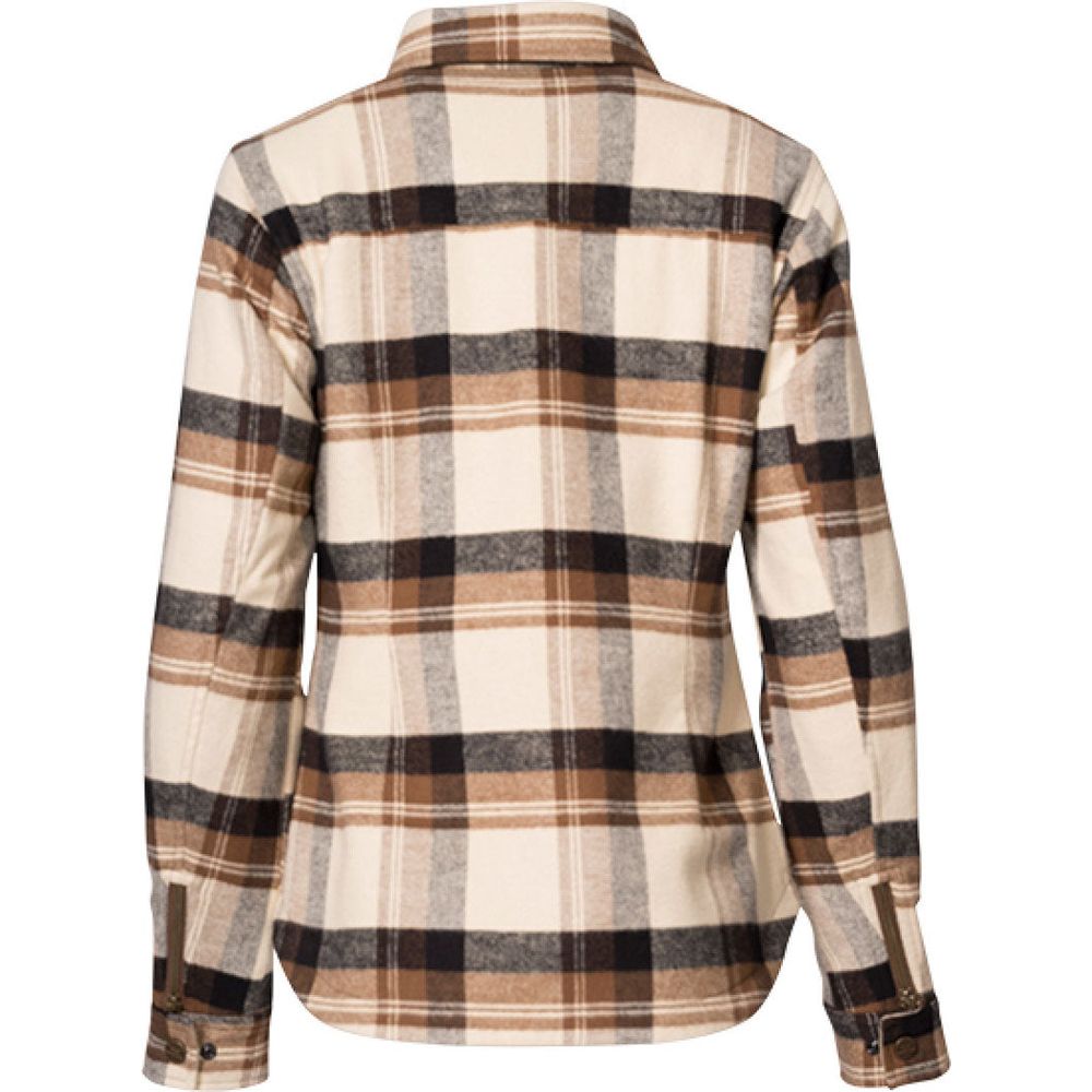 Rokker Maddison Ladies Rider Shirt Brown / Off White FREE 1 YEAR Returns, FREE UK Delivery | ThrottleChimp