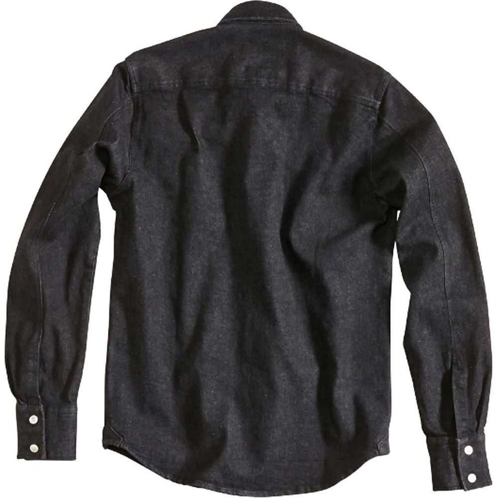 Rokker Maine Denim Shirt Black FREE 1 YEAR Returns, FREE UK Delivery | ThrottleChimp