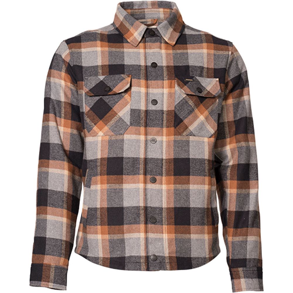 Rokker Memphis Rider Shirt Brown FREE 1 YEAR Returns, FREE UK Delivery | ThrottleChimp