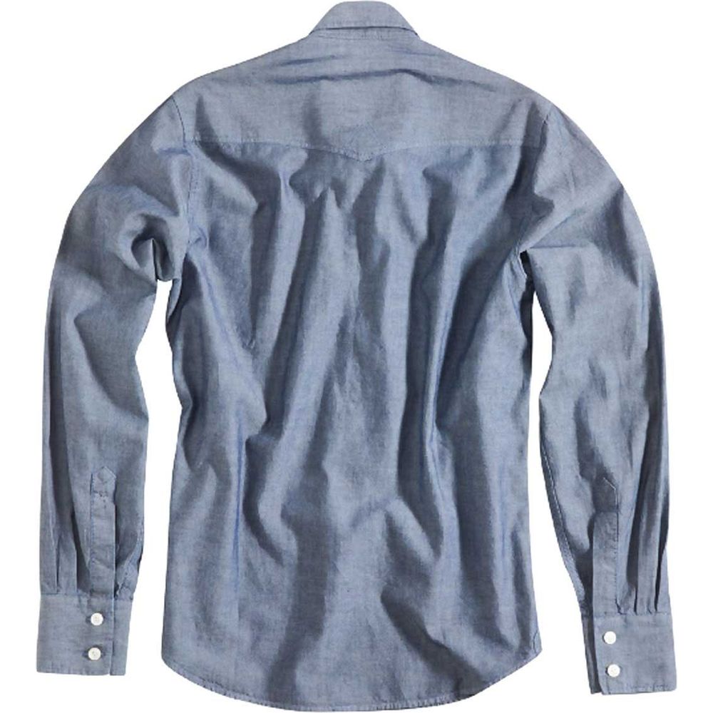 Rokker Michigan Shirt Blue FREE 1 YEAR Returns, FREE UK Delivery | ThrottleChimp