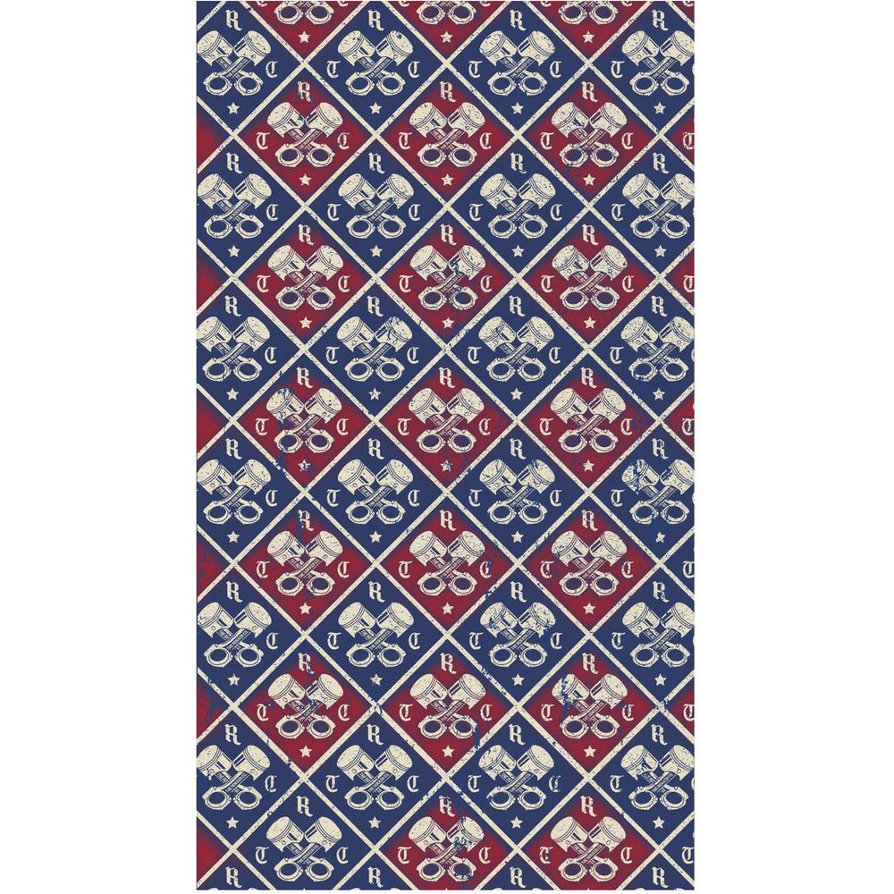 Rokker In Rust Neck Warmer Red / Blue / White FREE 1 YEAR Returns, FREE UK Delivery | ThrottleChimp