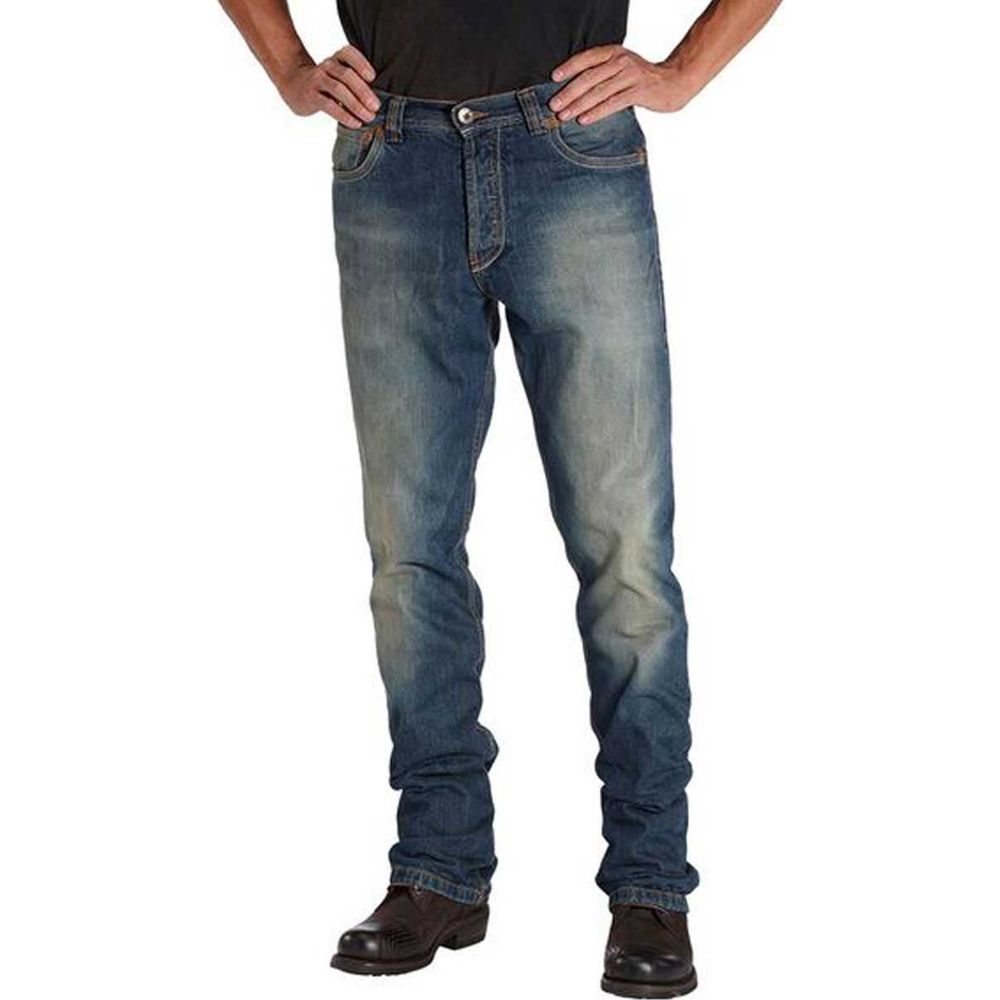 Rokker Original Denim Jeans Stonewashed Blue FREE 1 YEAR Returns, FREE UK Delivery | ThrottleChimp