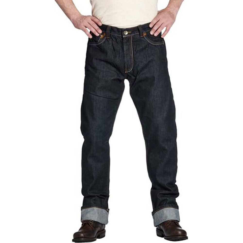 Rokker Original Raw Denim Jeans Selvedge Black FREE 1 YEAR Returns, FREE UK Delivery | ThrottleChimp
