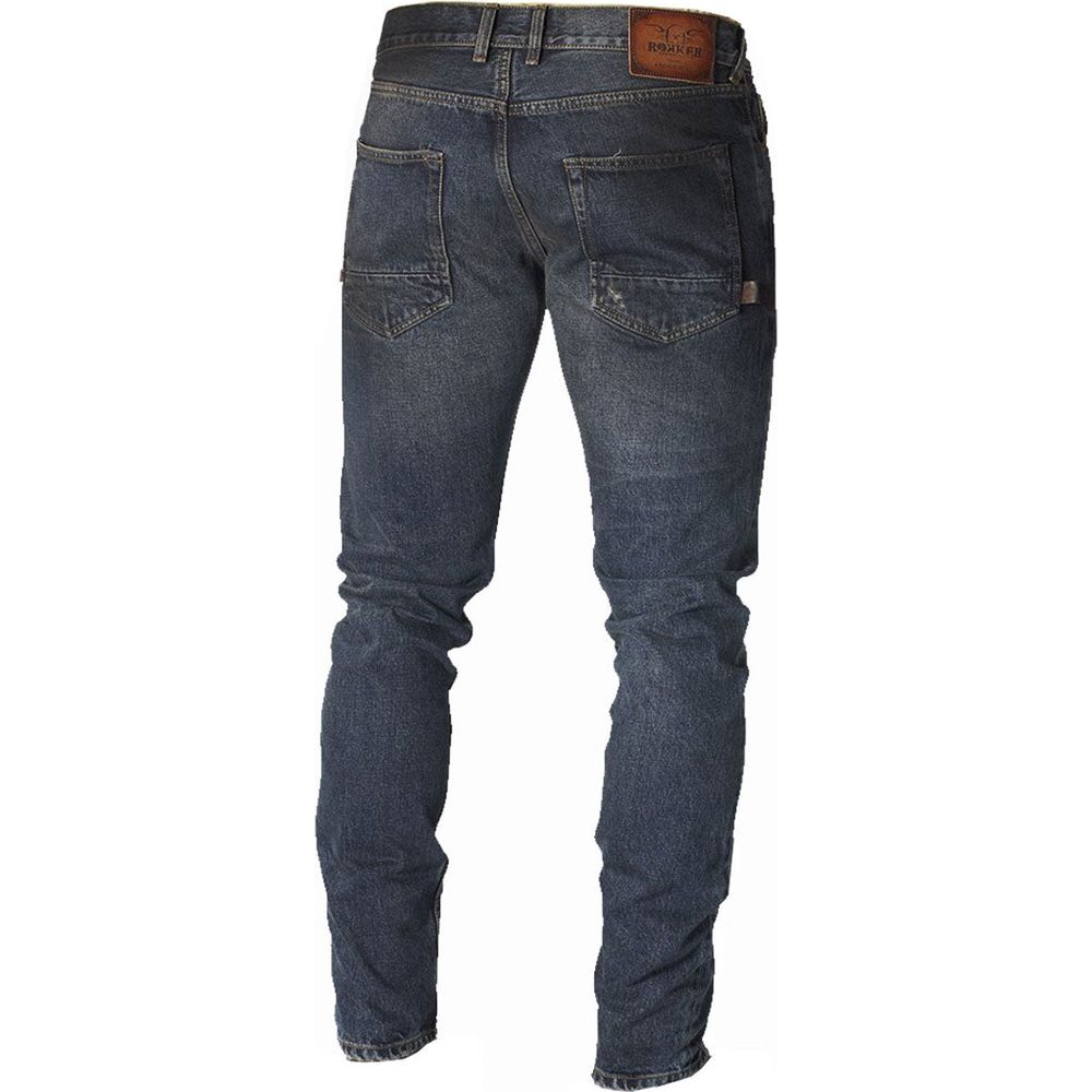 Rokker Reno Denim Jeans Deep Blue FREE 1 YEAR Returns, FREE UK Delivery | ThrottleChimp