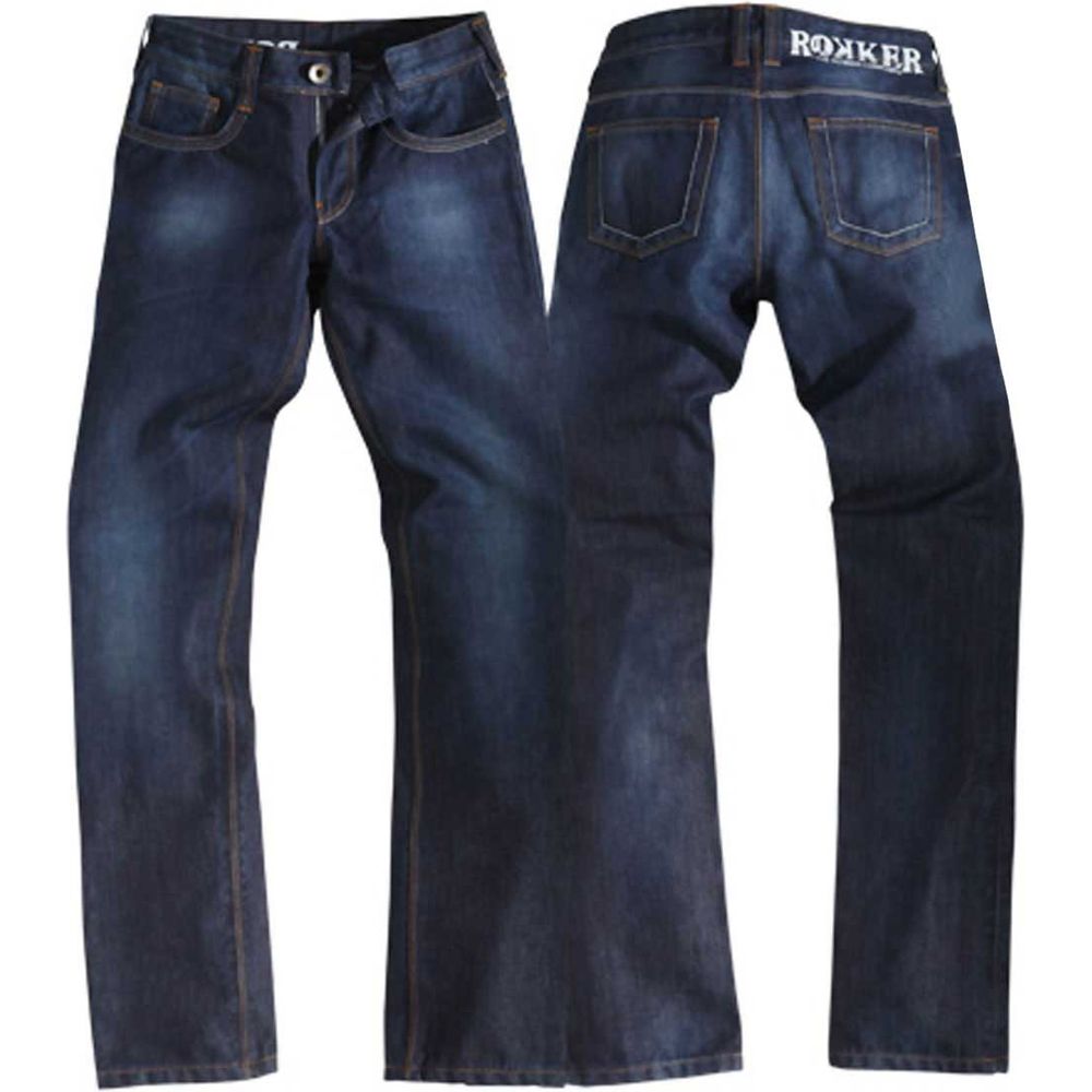 Rokker Revolution Stretch Ladies Denim Jeans Blue FREE 1 YEAR Returns, FREE UK Delivery | ThrottleChimp
