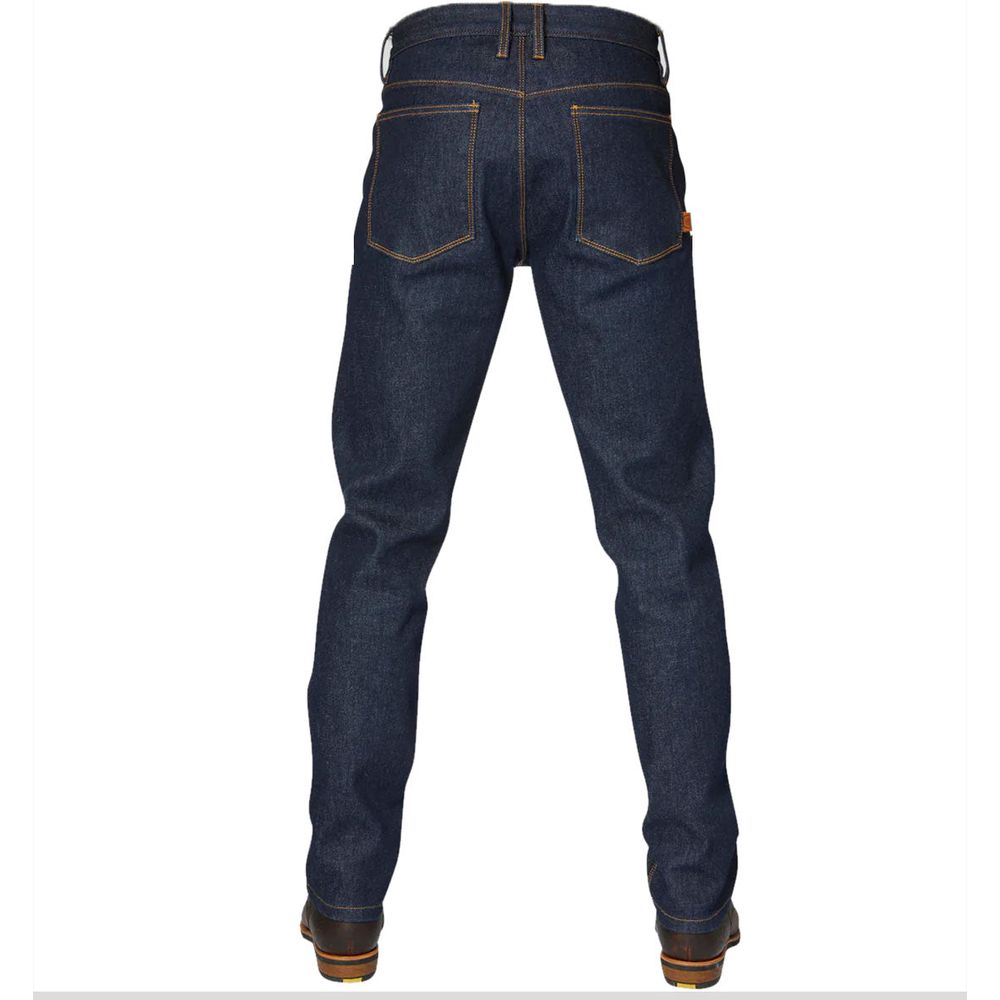 Rokker Revolution Tapered Slim Fit Denim Jeans Stonewashed Blue FREE 1 YEAR Returns, FREE UK Delivery | ThrottleChimp
