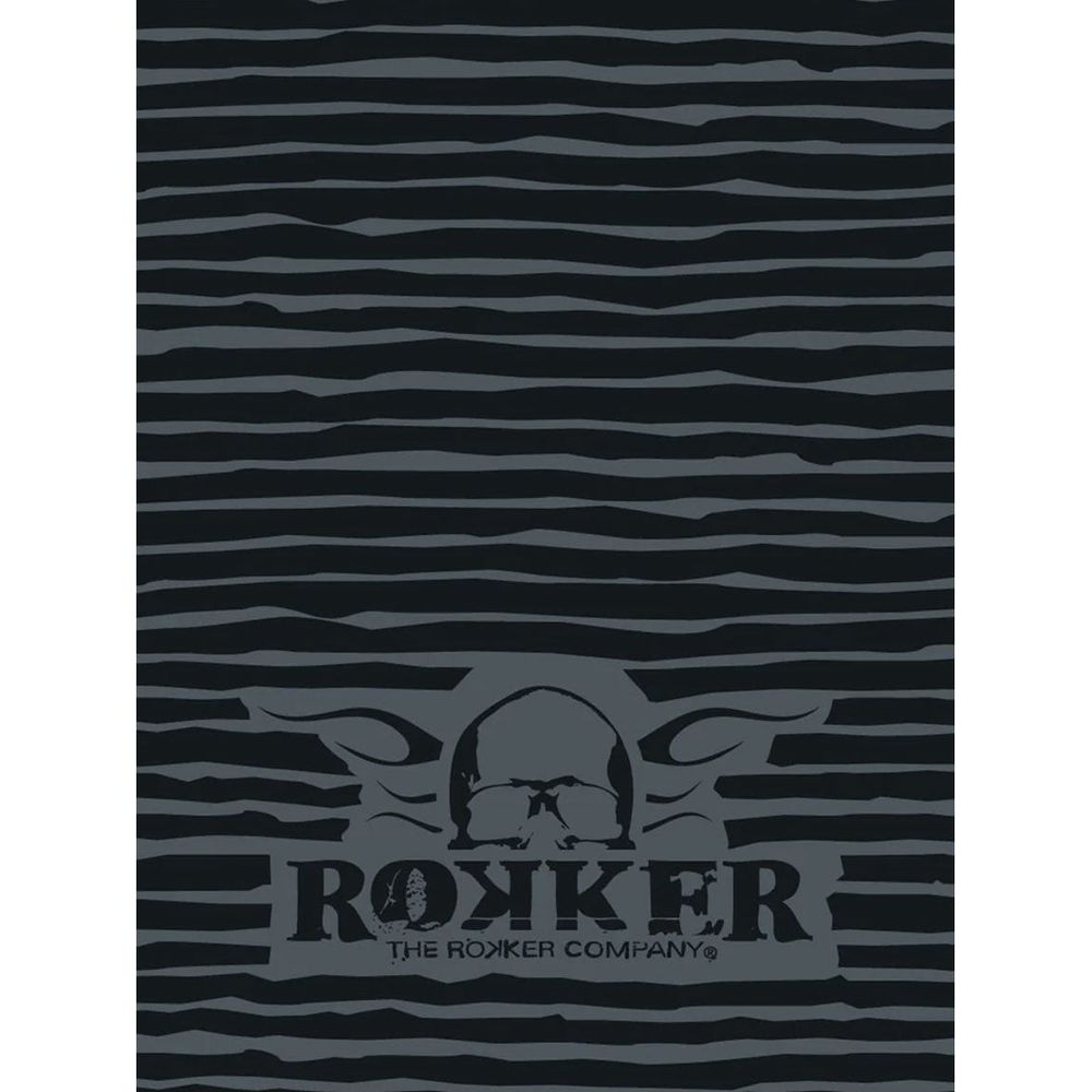 Rokker Stripes Neck Tube Black / Grey FREE 1 YEAR Returns, FREE UK Delivery | ThrottleChimp