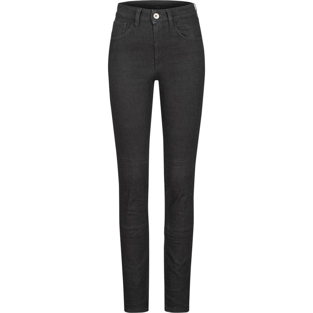 Rokker Rokkertech Ladies High Waist Denim Jeans Black FREE 1 YEAR Returns, FREE UK Delivery | ThrottleChimp