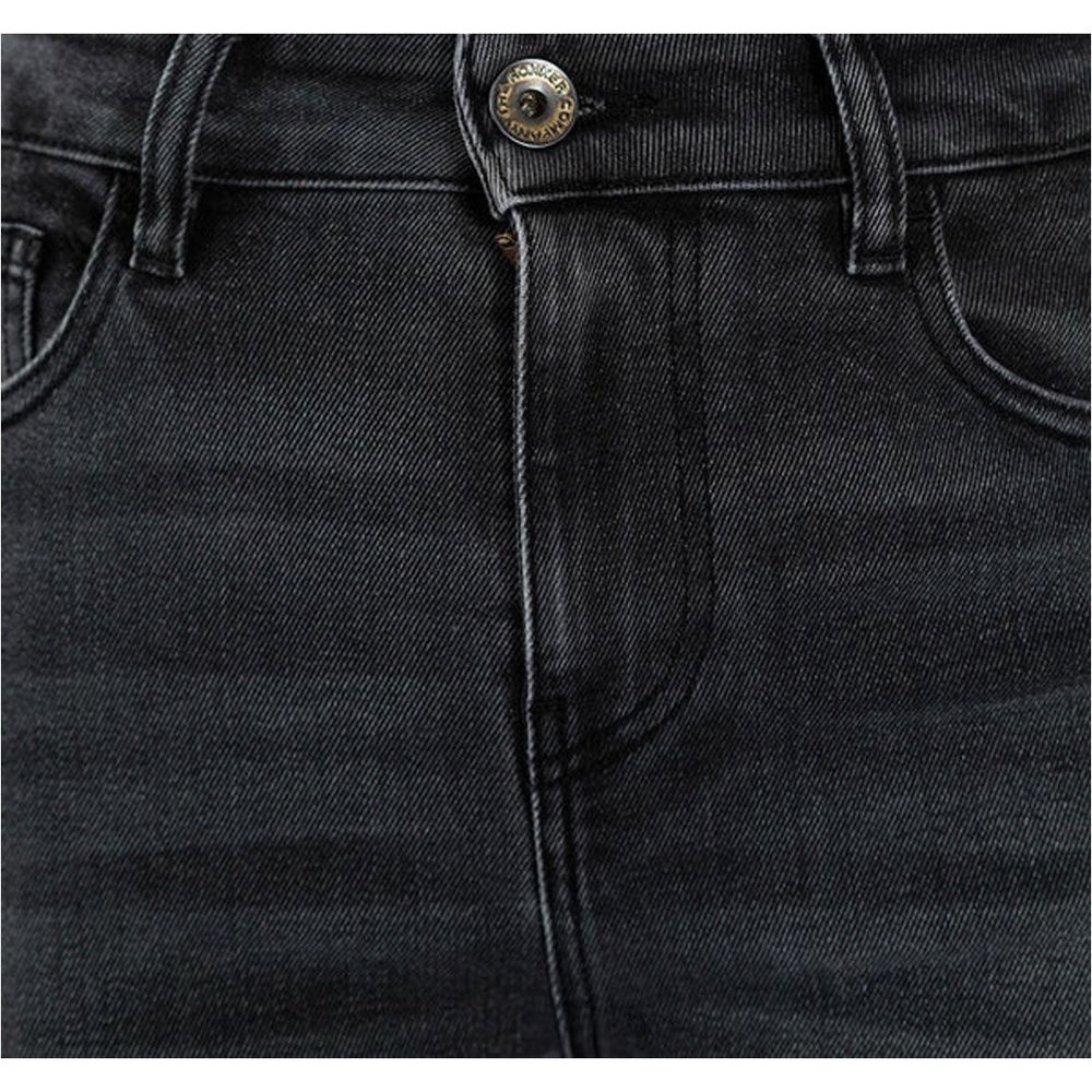 Rokker Rokkertech Ladies High Waist Denim Jeans Dark Grey FREE 1 YEAR Returns, FREE UK Delivery | ThrottleChimp