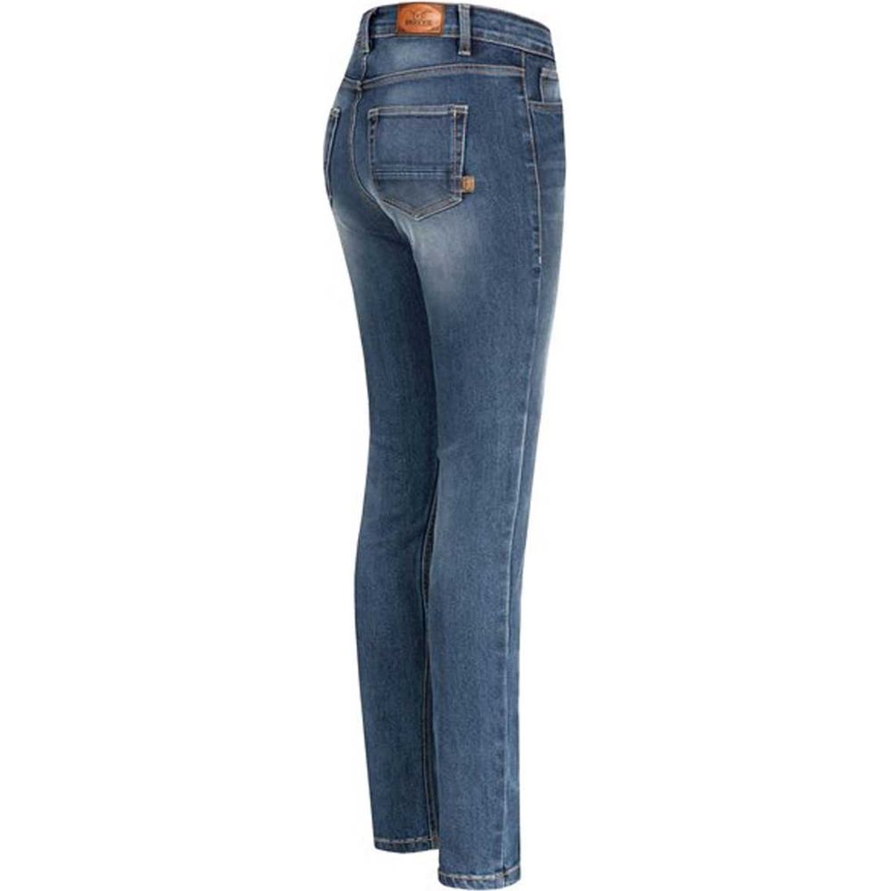 Rokker Rokkertech Ladies High Waist Denim Jeans Blue FREE 1 YEAR Returns, FREE UK Delivery | ThrottleChimp
