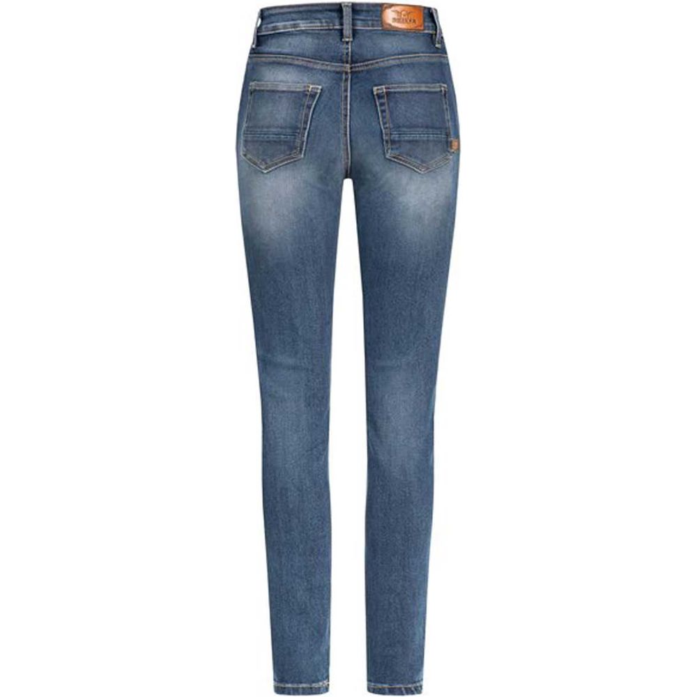 Rokker Rokkertech Ladies High Waist Denim Jeans Blue FREE 1 YEAR Returns, FREE UK Delivery | ThrottleChimp