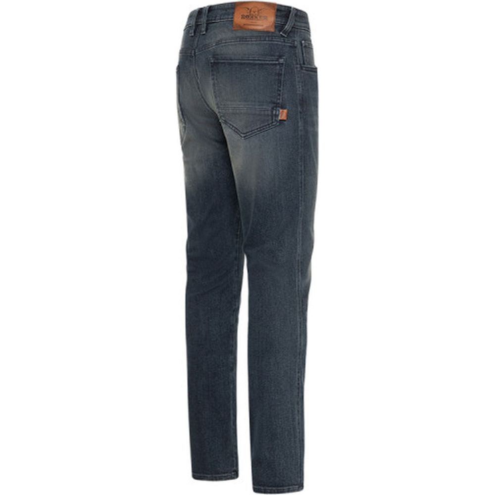Rokker Rokkertech Tapered Slim Fit Denim Jeans Mid Blue FREE 1 YEAR Returns, FREE UK Delivery | ThrottleChimp