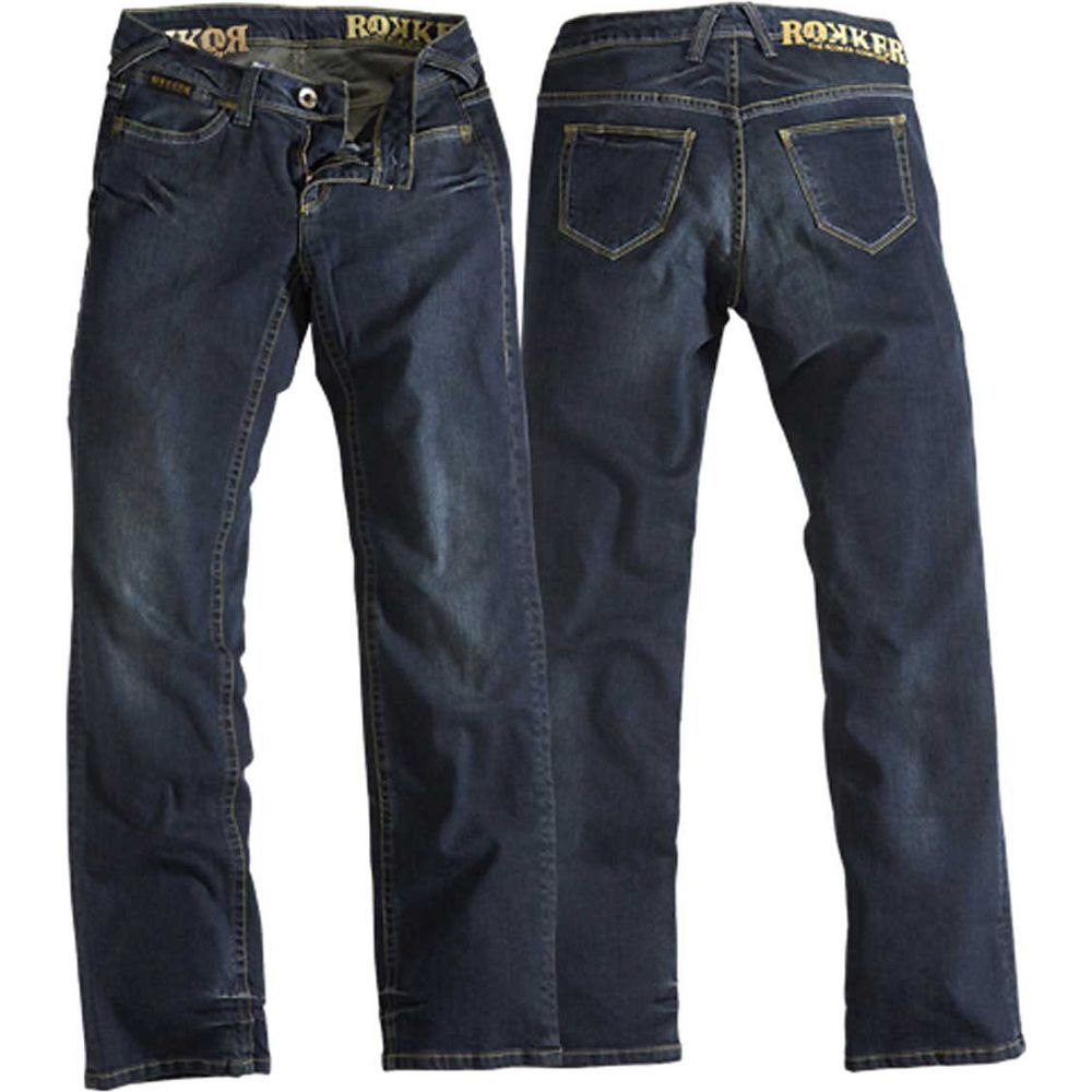 Rokker The Lady Ladies Denim Jeans Stonewashed Blue FREE 1 YEAR Returns, FREE UK Delivery | ThrottleChimp