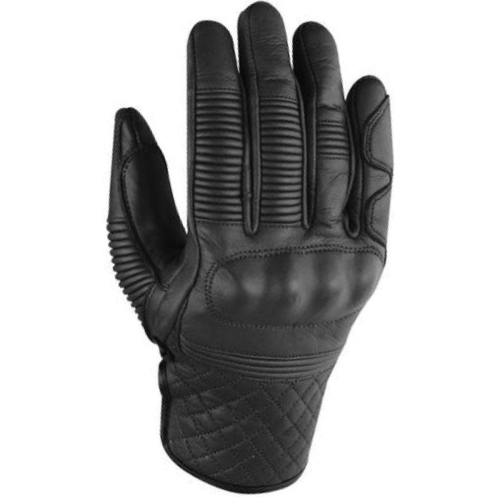 Rokker Tucson Leather Gloves Black FREE 1 YEAR Returns, FREE UK Delivery | ThrottleChimp