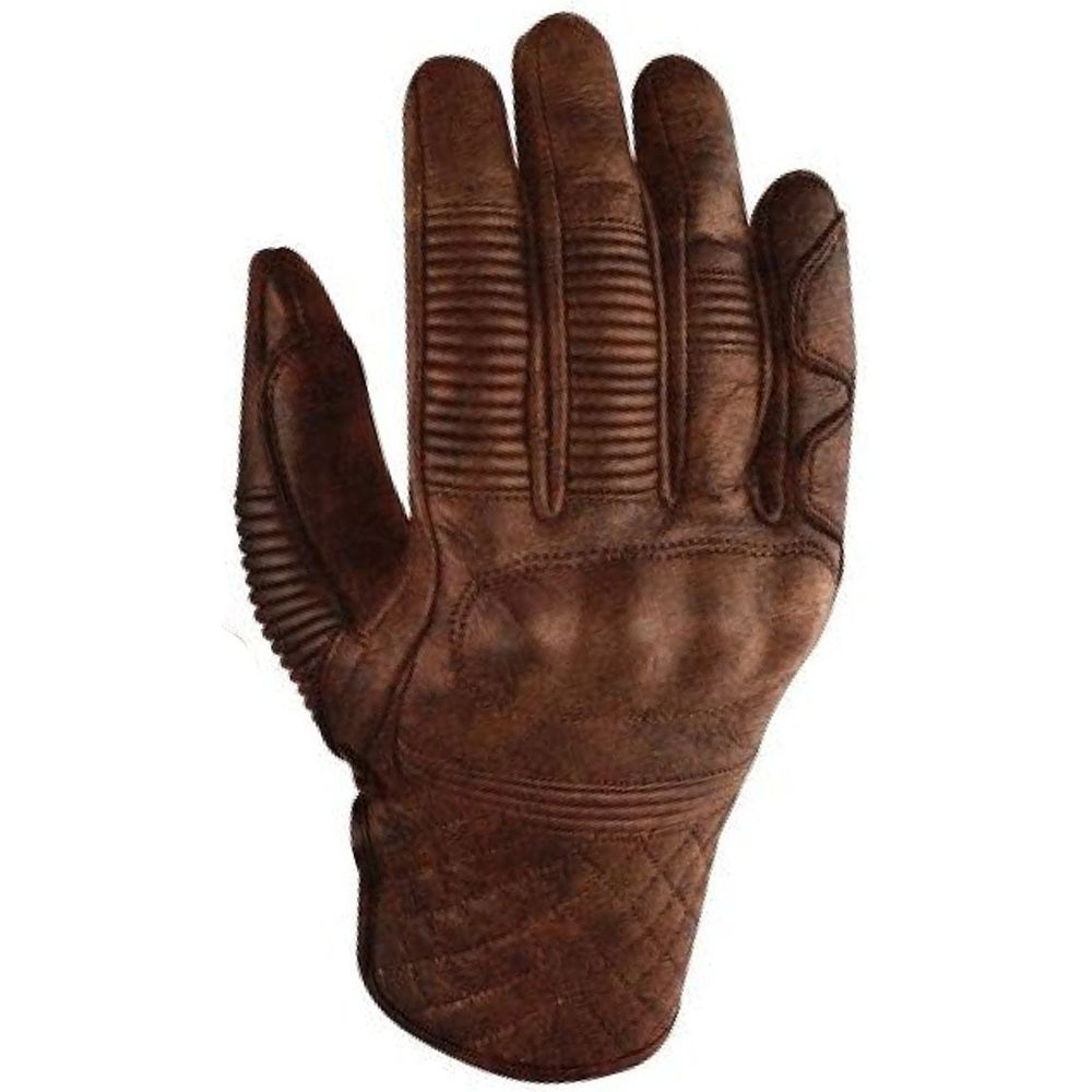 Rokker Tucson Leather Gloves Brown FREE 1 YEAR Returns, FREE UK Delivery | ThrottleChimp