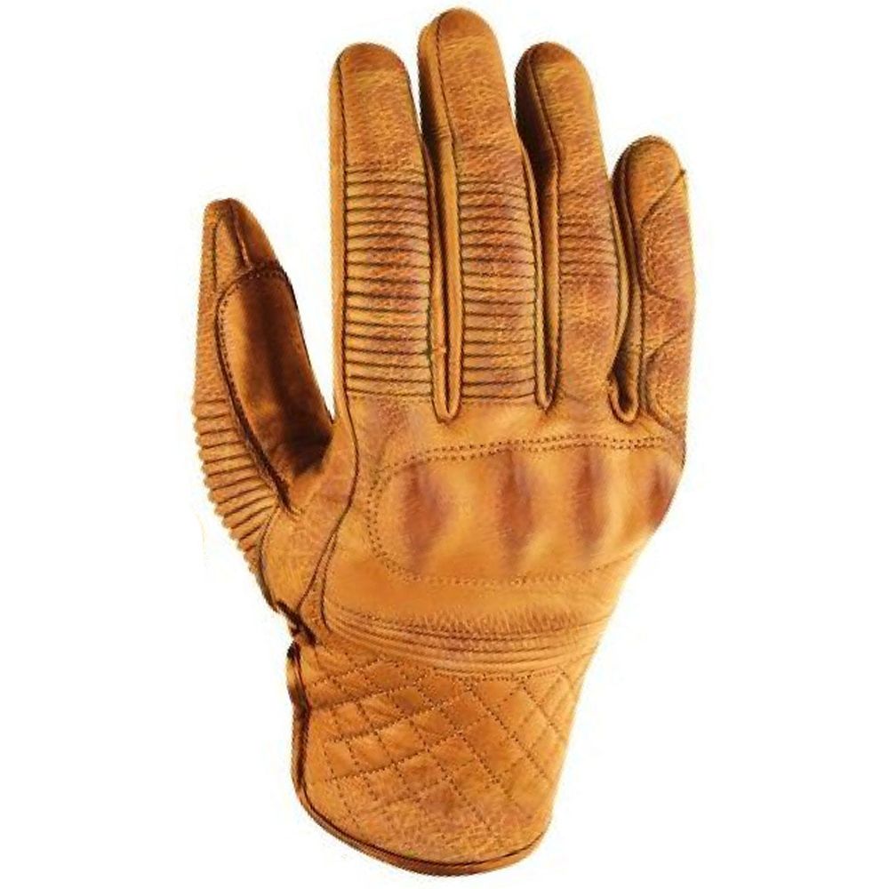 Rokker Tucson Leather Gloves Natural Yellow FREE 1 YEAR Returns, FREE UK Delivery | ThrottleChimp