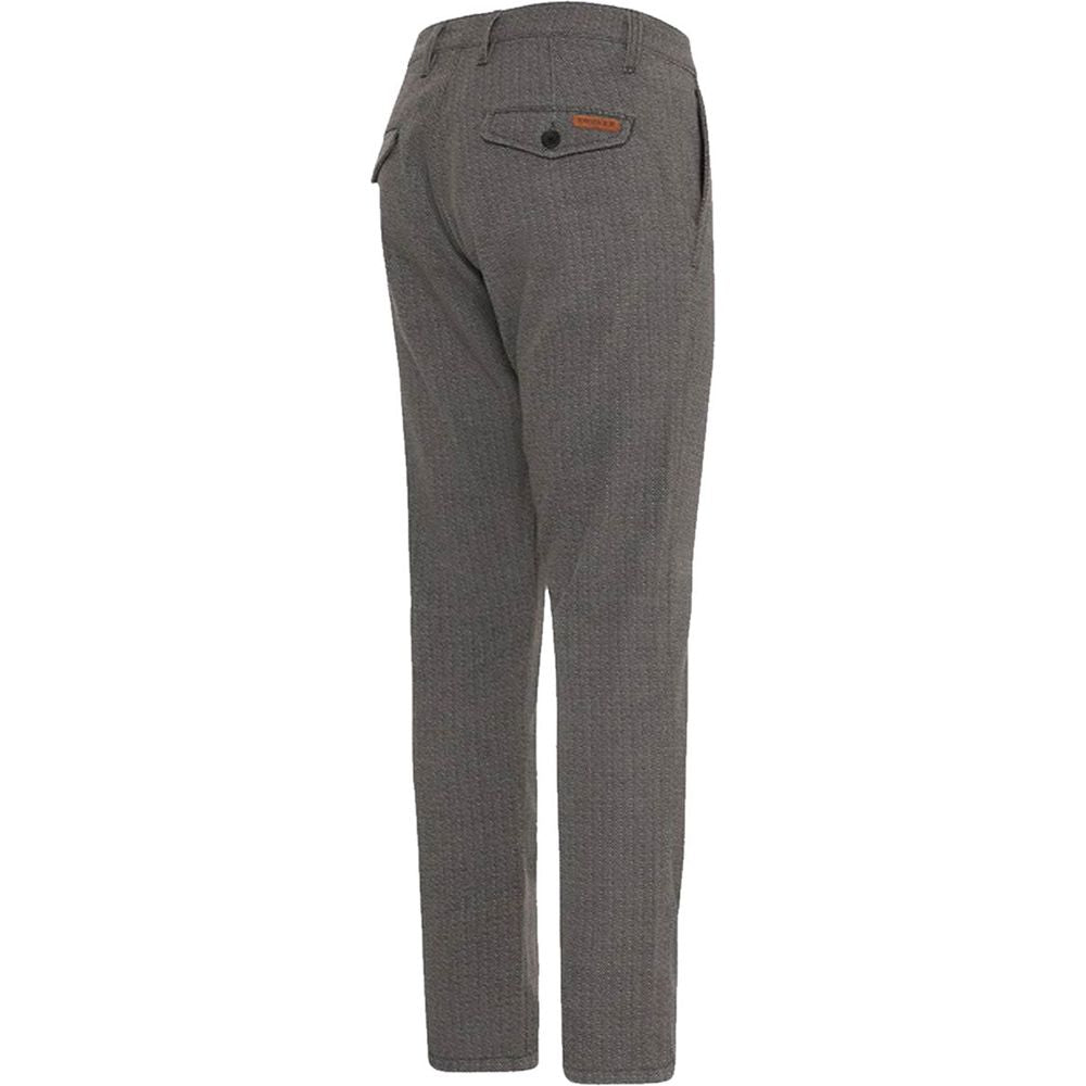 Rokker Tweed Tapered Slim Fit Chinos Grey FREE 1 YEAR Returns, FREE UK Delivery | ThrottleChimp