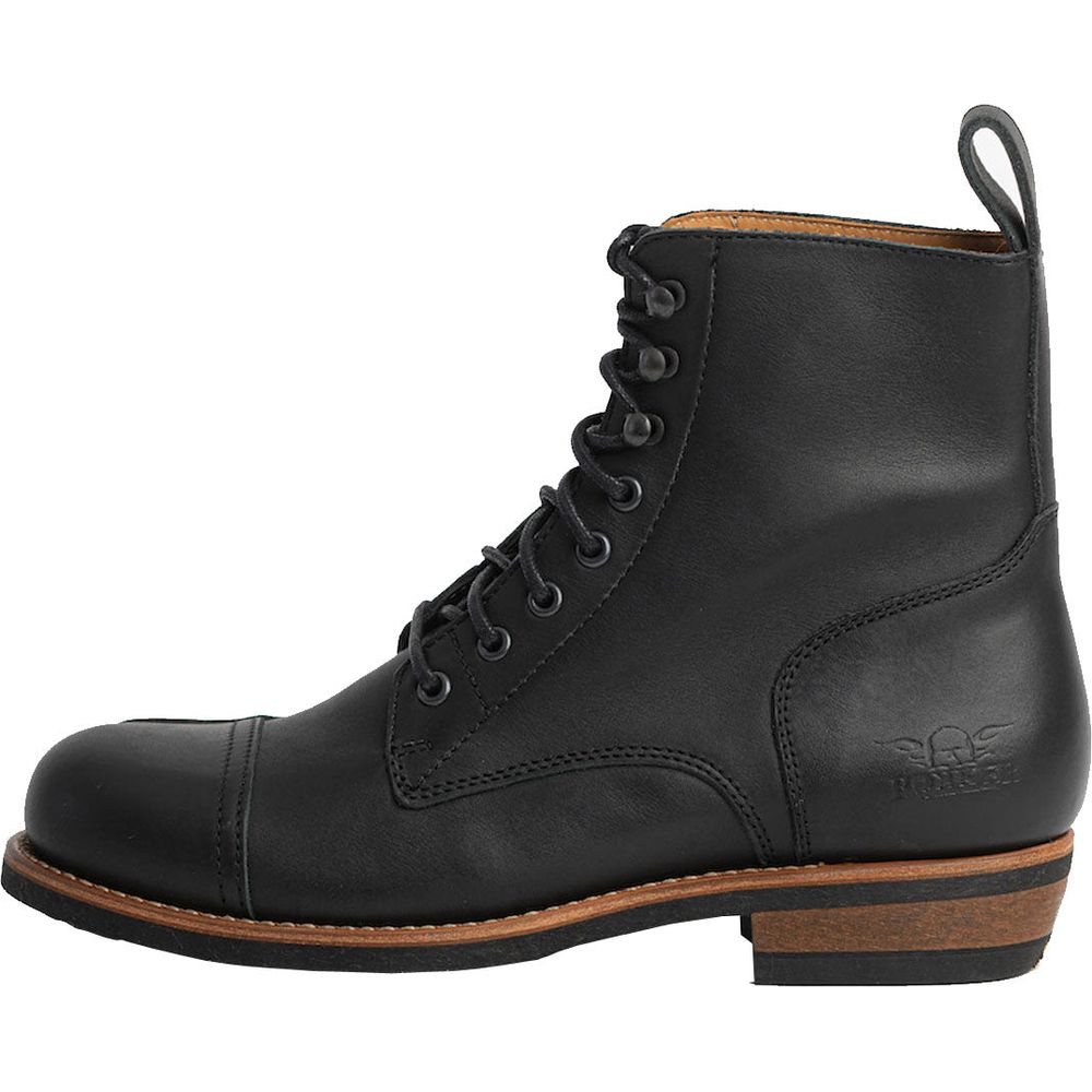 Rokker Urban Rebel Leather Boots Black FREE 1 YEAR Returns, FREE UK Delivery | ThrottleChimp