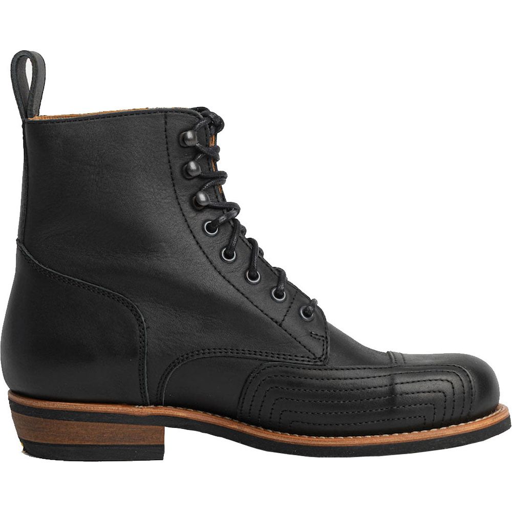 Rokker Urban Rebel Leather Boots Black FREE 1 YEAR Returns, FREE UK Delivery | ThrottleChimp