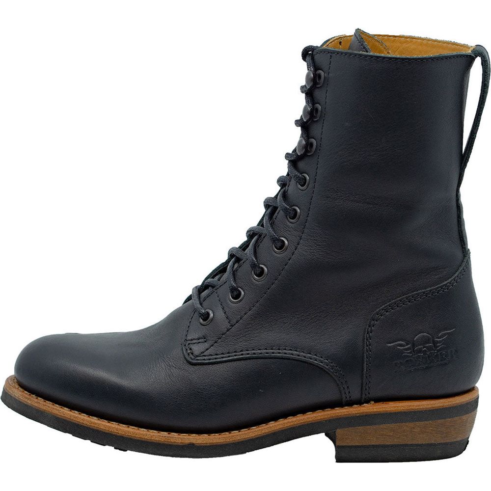 Rokker Urban Rebel Ladies Leather Boots Black FREE 1 YEAR Returns, FREE UK Delivery | ThrottleChimp