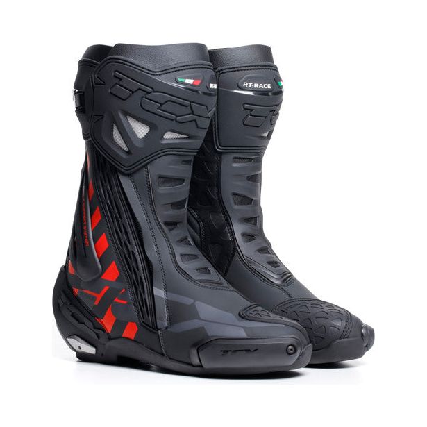 TCX RT Race Boots Black / Red FREE 1 YEAR Returns, FREE UK Delivery | ThrottleChimp
