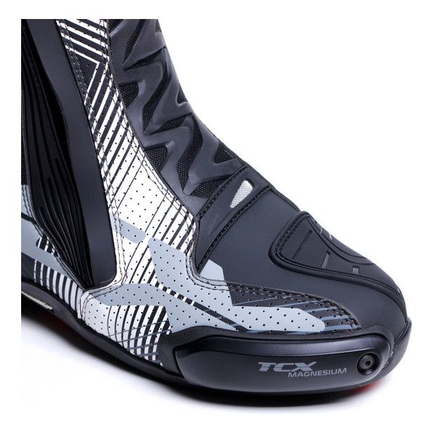 TCX RT Race Pro Air Boots Black / White / Grey FREE 1 YEAR Returns, FREE UK Delivery | ThrottleChimp