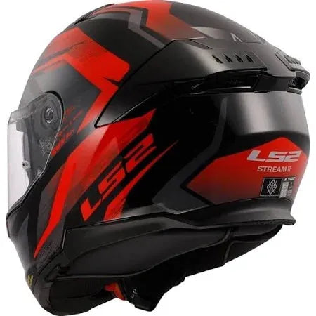 LS2 FF808 Stream 2 ECE 22.06 Full Face Helmet Fury Black / Red FREE 1 YEAR Returns, FREE UK Delivery | ThrottleChimp