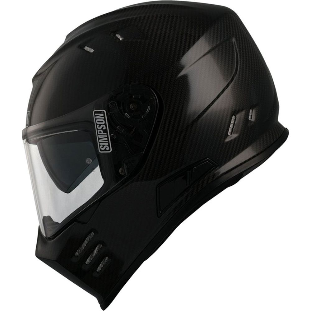 Simpson Venom ECE 22.06 Full Face Helmet Carbon FREE 1 YEAR Returns, FREE UK Delivery | ThrottleChimp