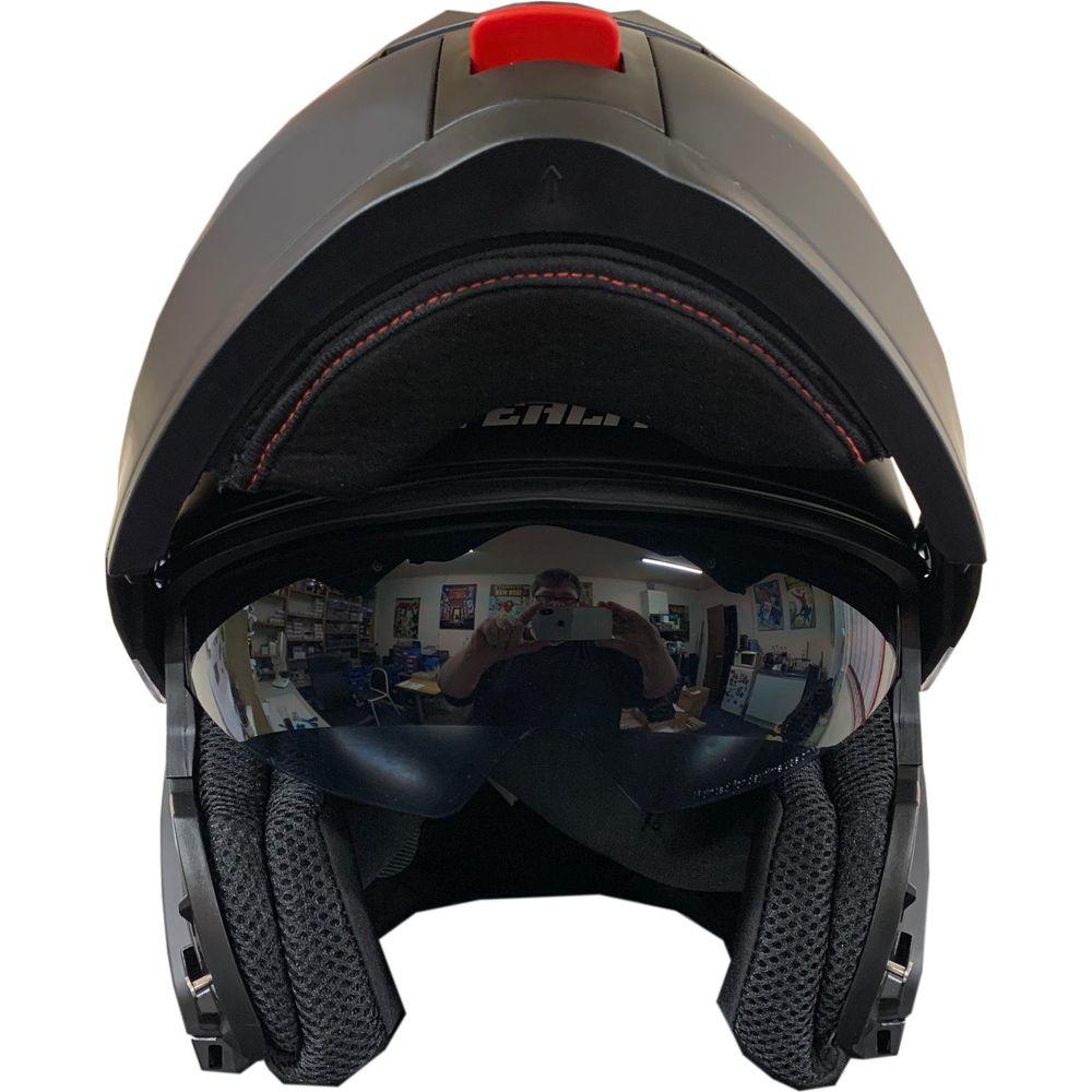 Stealth V159 Flip-Up Helmet Plain Matt Black FREE 1 YEAR Returns, FREE UK Delivery | ThrottleChimp