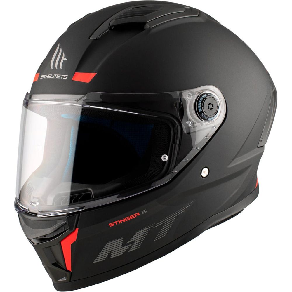 MT Stinger 2 A1 Full Face Helmet Matt Black FREE 1 YEAR Returns, FREE UK Delivery | ThrottleChimp