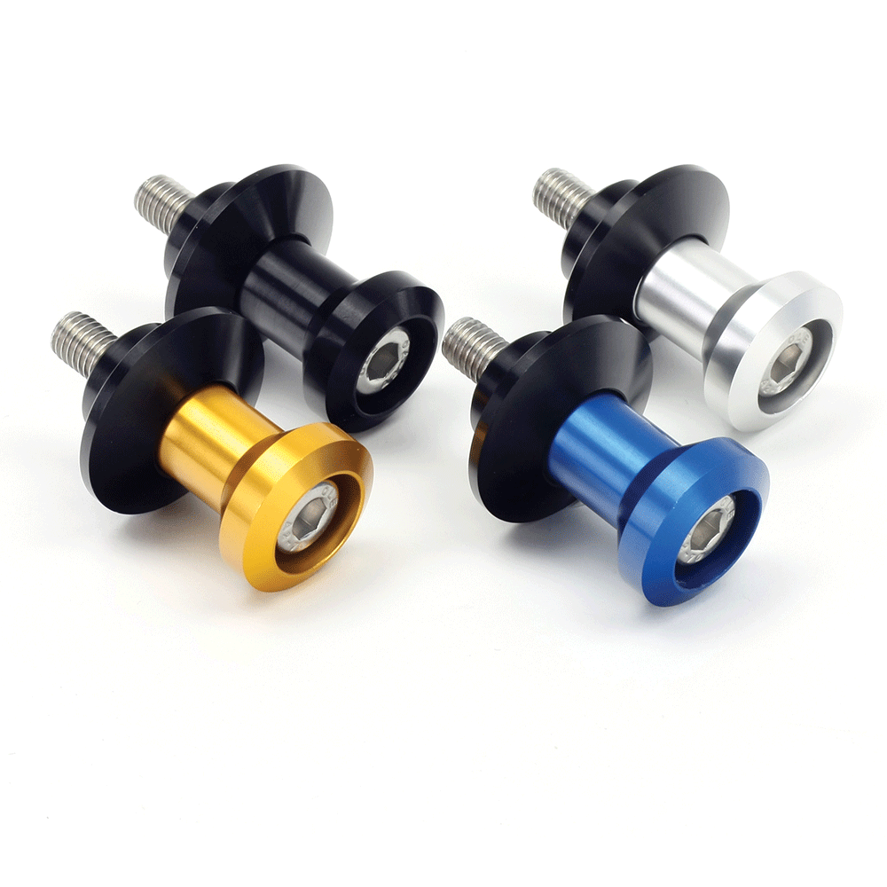 BikeTek Swing Arm Spools Silver FREE 1 YEAR Returns, FREE UK Delivery | ThrottleChimp