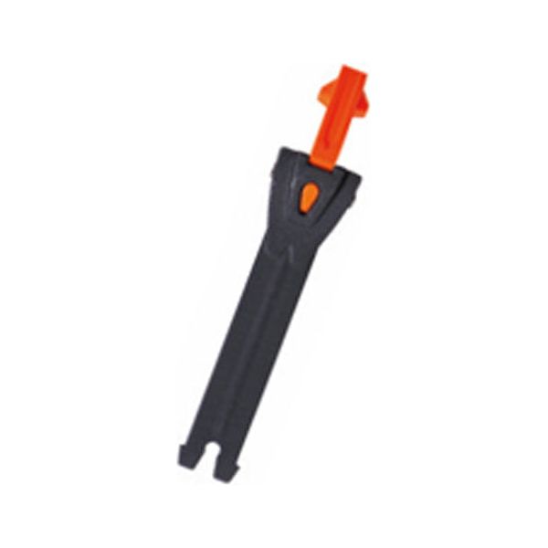TCX Toothed Band & Aluminium Puller Black / Fluo Orange - 12.5cm FREE 1 YEAR Returns, FREE UK Delivery | ThrottleChimp