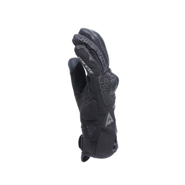 Dainese Tempest 2 D-Dry Short Thermal Textile Gloves Black FREE 1 YEAR Returns, FREE UK Delivery | ThrottleChimp