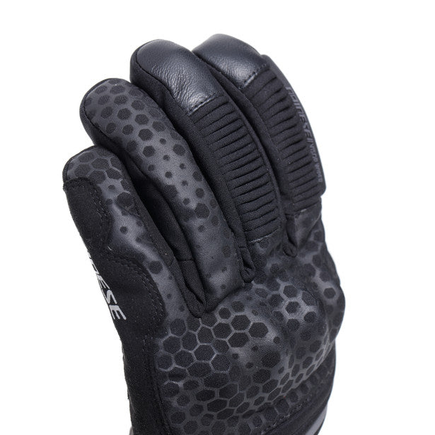 Dainese Tempest 2 D-Dry Short Thermal Textile Gloves Black FREE 1 YEAR Returns, FREE UK Delivery | ThrottleChimp
