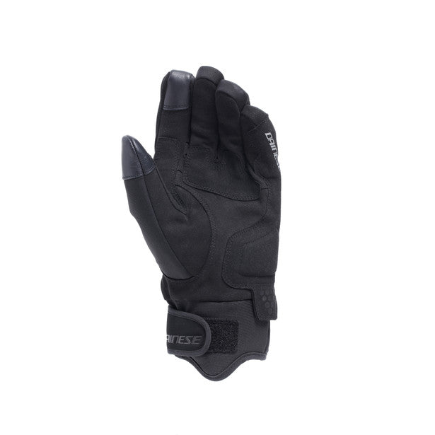 Dainese Tempest 2 D-Dry Short Thermal Textile Gloves Black FREE 1 YEAR Returns, FREE UK Delivery | ThrottleChimp
