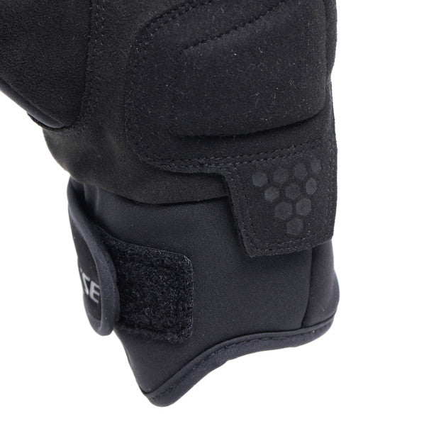 Dainese Tempest 2 D-Dry Short Thermal Textile Gloves Black FREE 1 YEAR Returns, FREE UK Delivery | ThrottleChimp