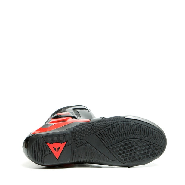 Dainese Torque 3 Out Boots Black / Fluo Red FREE 1 YEAR Returns, FREE UK Delivery | ThrottleChimp