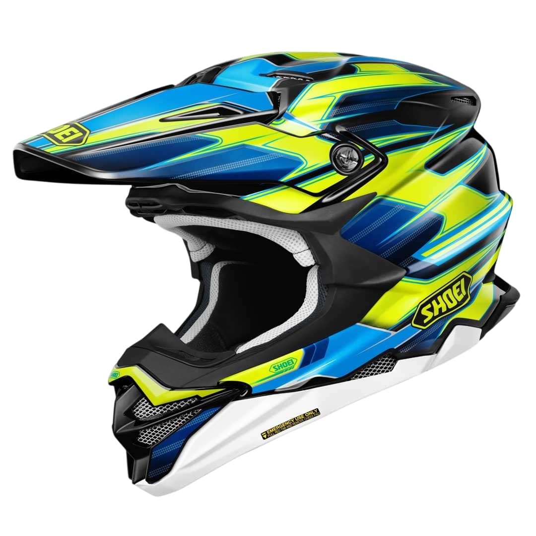 Shoei VFX-WR 06 Adventure Helmet Sparkle TC3 Yellow FREE 1 YEAR Returns, FREE UK Delivery | ThrottleChimp