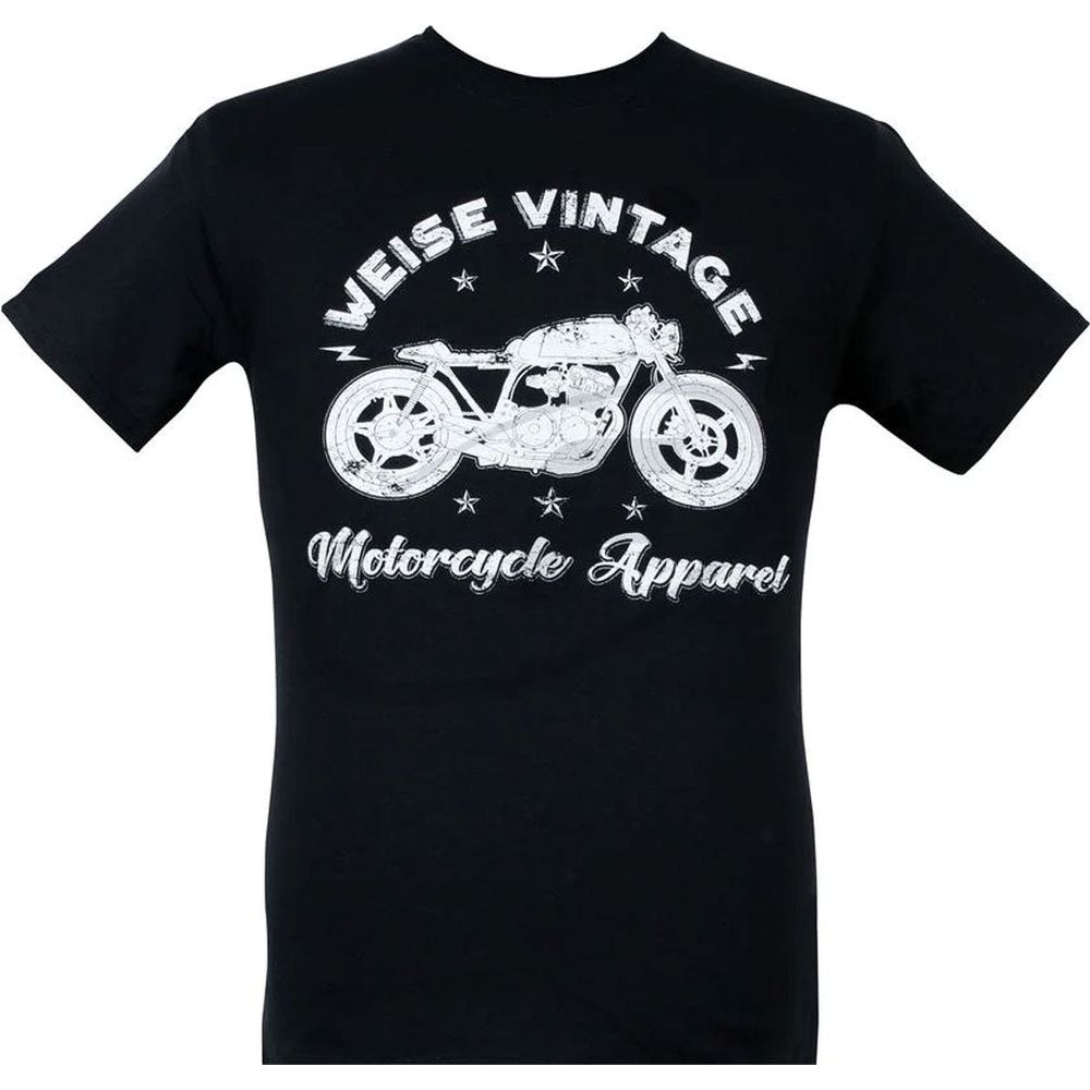 Weise Vintage T-Shirt Black FREE 1 YEAR Returns, FREE UK Delivery | ThrottleChimp