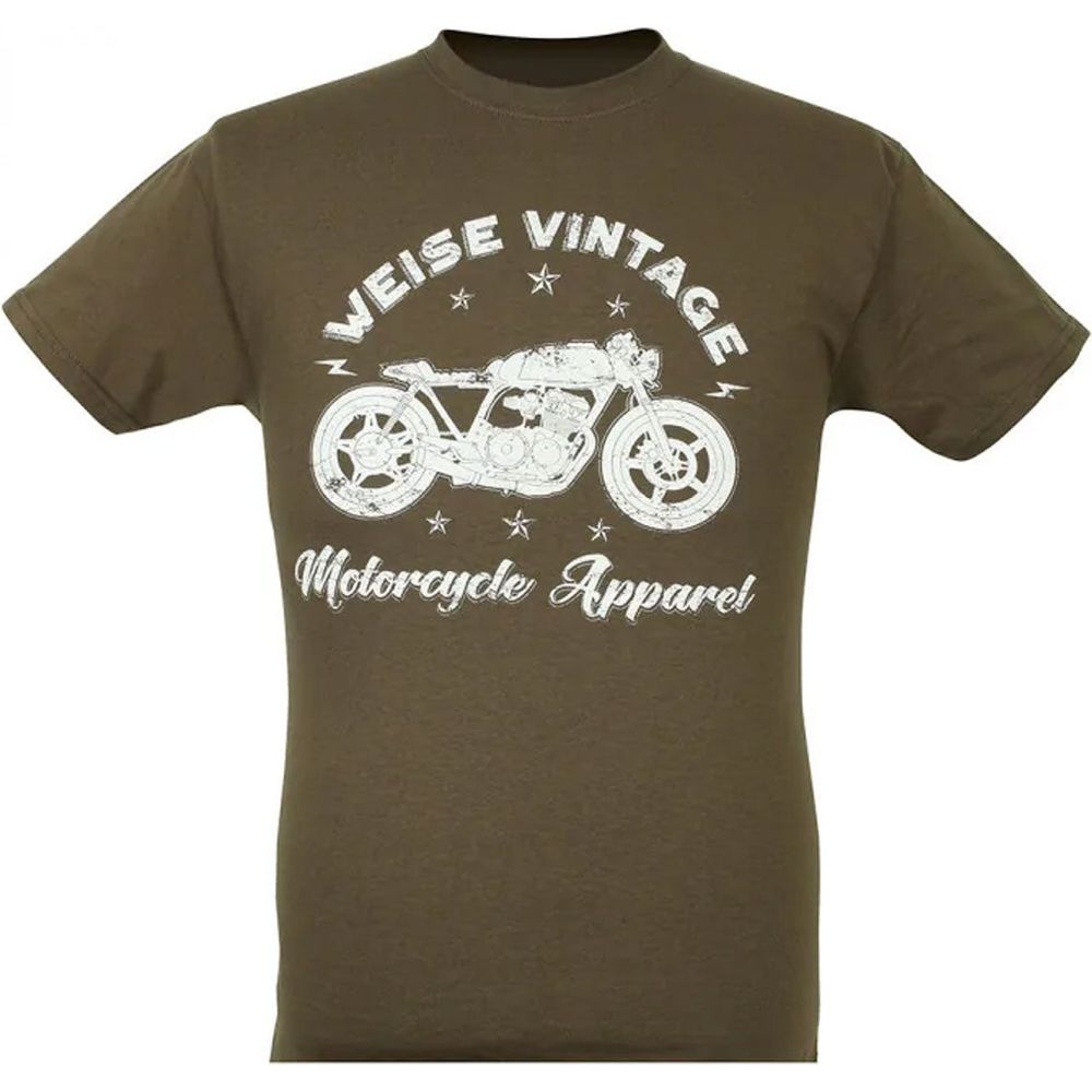 Weise Vintage T-Shirt Olive FREE 1 YEAR Returns, FREE UK Delivery | ThrottleChimp