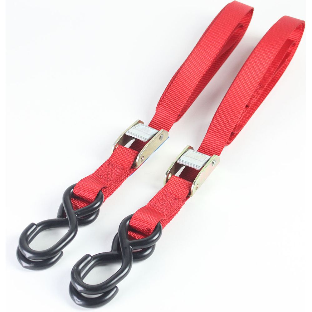 Bike It 2 Piece Autolock Tiedown Red FREE 1 YEAR Returns, FREE UK Delivery | ThrottleChimp