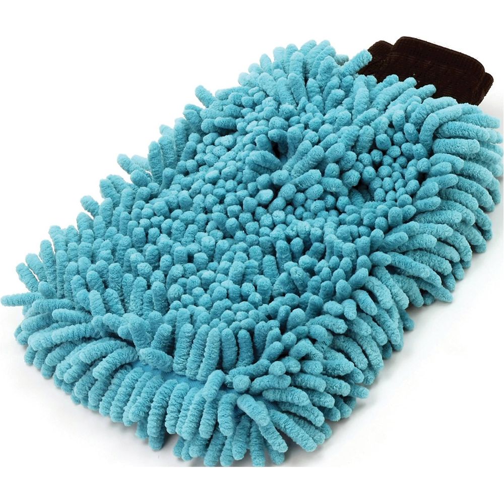 Bike It BikeTek 2-IN-1 Long-Pile Chenille & Sponge Wash Mit FREE 1 YEAR Returns, FREE UK Delivery | ThrottleChimp