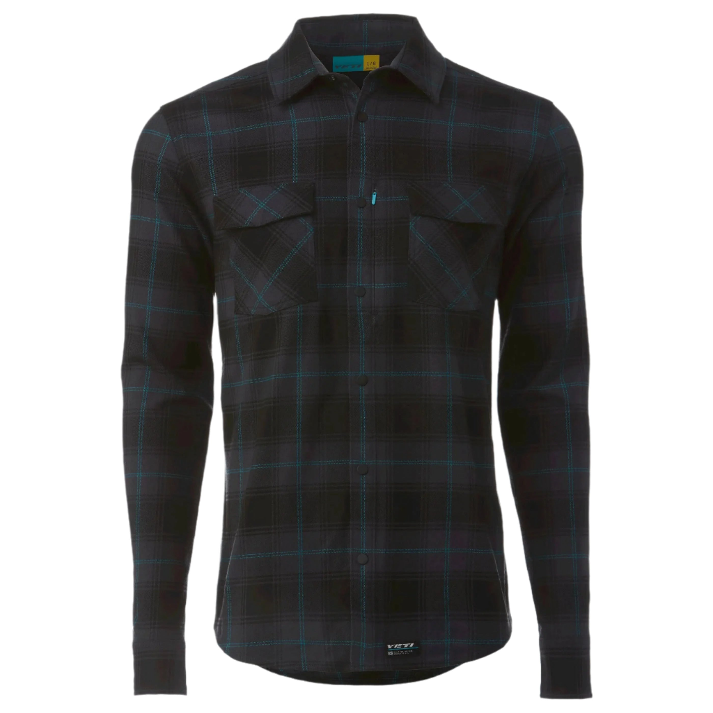 Yeti Stagecoach Flannel Cycle Shirt Black / Grey Plaid - FREE 1 YEAR Returns, FREE UK Shipping | ThrottleChimp