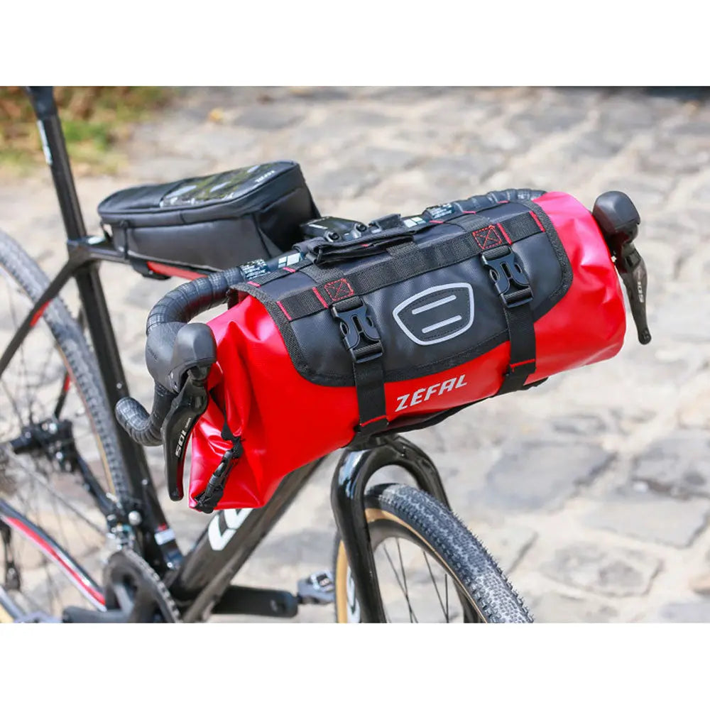 Zefal Z Adventure F10 Cycle Handlebar Bag Red / Black - 10 Litre - FREE 1 YEAR Returns, FREE UK Shipping | ThrottleChimp
