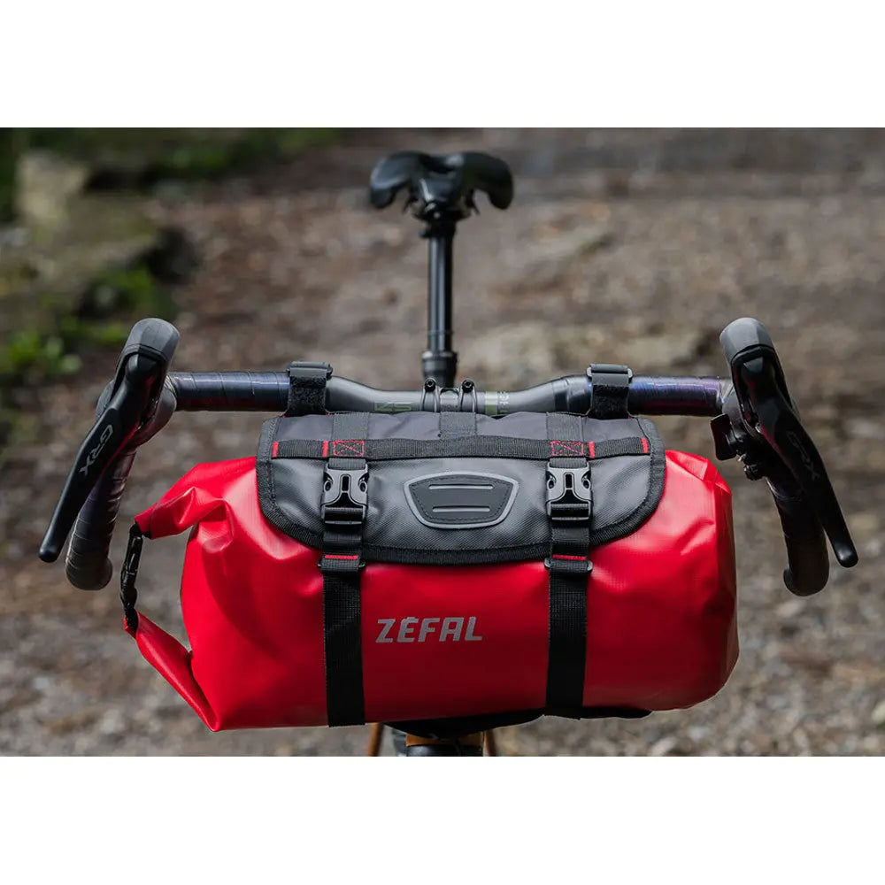 Zefal Z Adventure F10 Cycle Handlebar Bag Red / Black - 10 Litre - FREE 1 YEAR Returns, FREE UK Shipping | ThrottleChimp