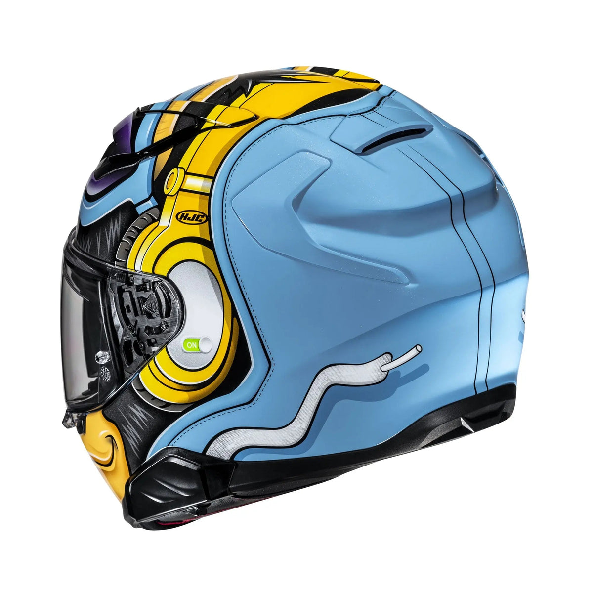 HJC F71 Monkey DJ MC23 Blue / White / Fluo Yellow